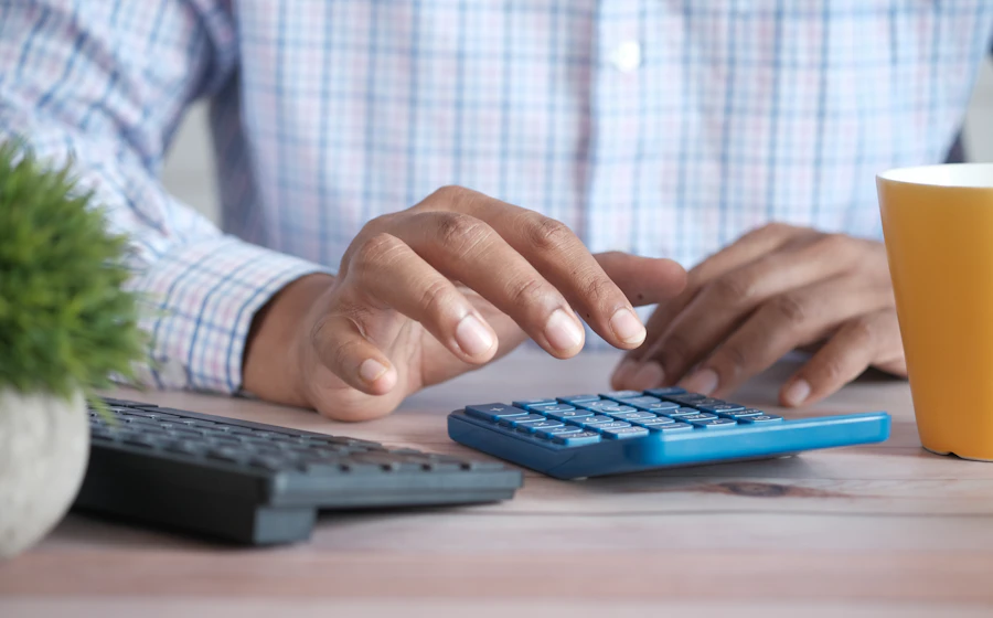 Calculatrice et documents comptables