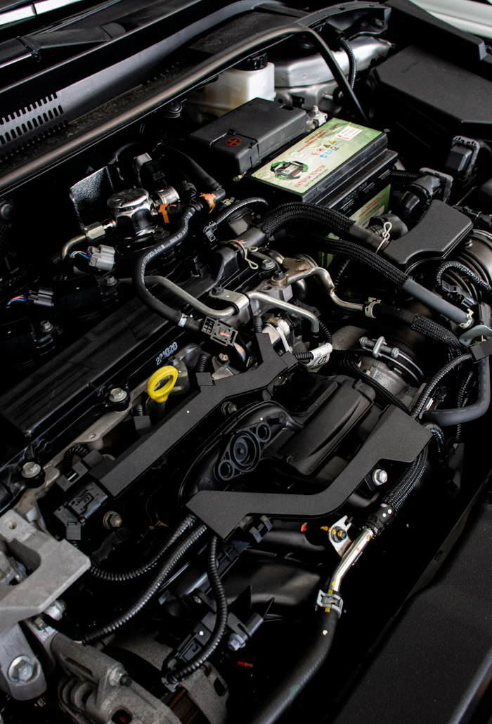 Compartiment moteur capot ouvert